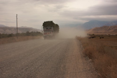 Dust storms caused by any passing vehicle